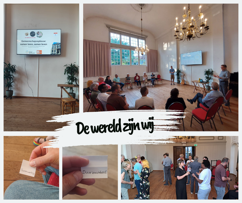 ✨ De laatste bijeenkomst van dit seizoen van De Wereld Zijn Wij vond onlangs plaats – met als thema: Het opbouwen van een gemeenschap.